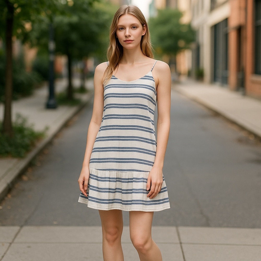 NWT GAP Nautical Blue and White Sundress Size S